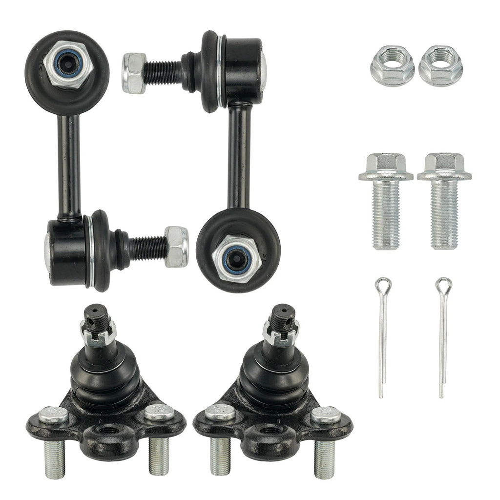 Set of 4 Front Lower Control Arm W/ball Joint Sway Bar For 2006-2011 Honda Civic