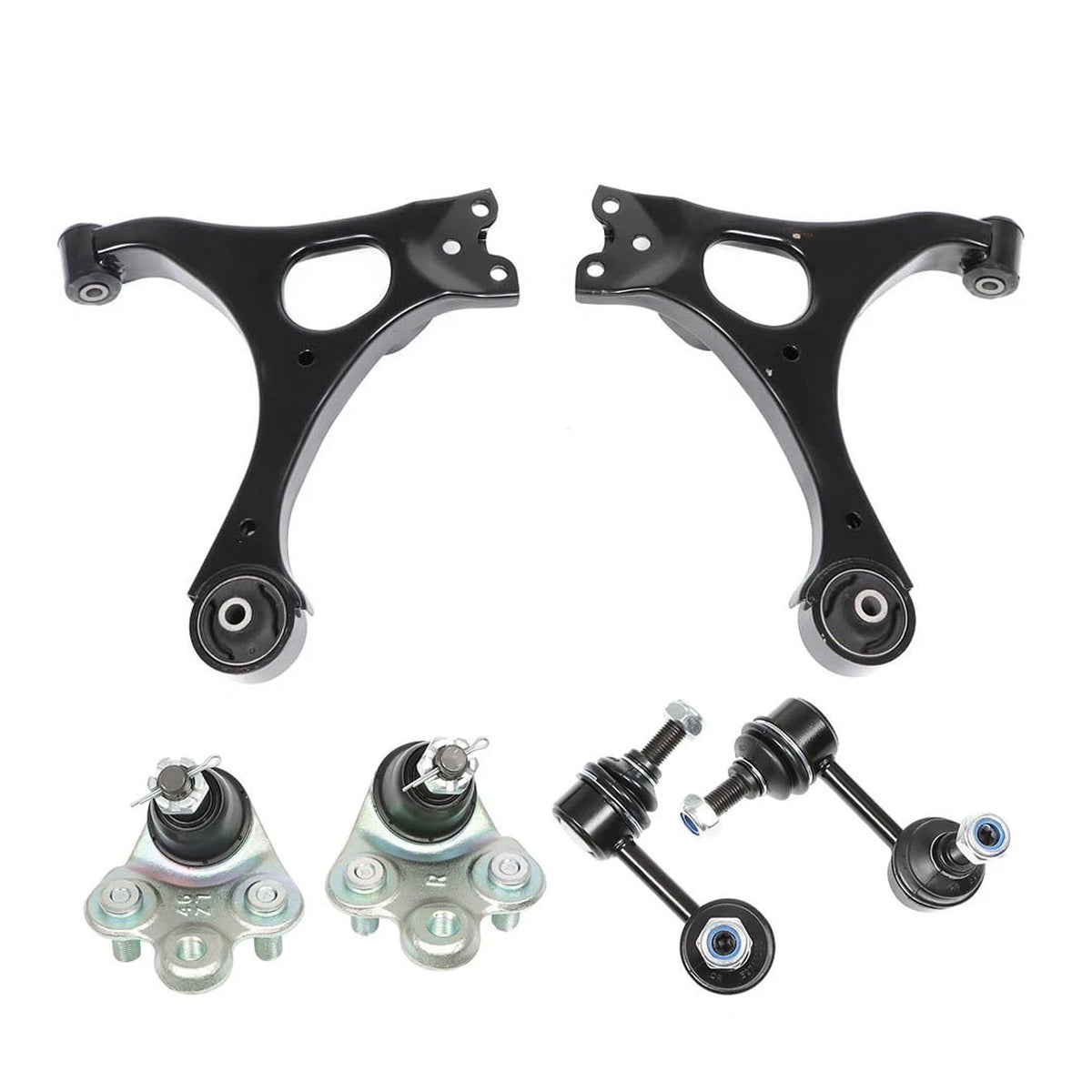 Set of 4 Front Lower Control Arm W/ball Joint Sway Bar For 2006-2011 Honda Civic