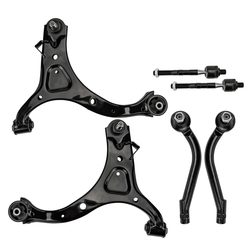 For 07-12 Hyundai Santa 8x Left Right Front Lower Control Arms Tie Rods K750205
