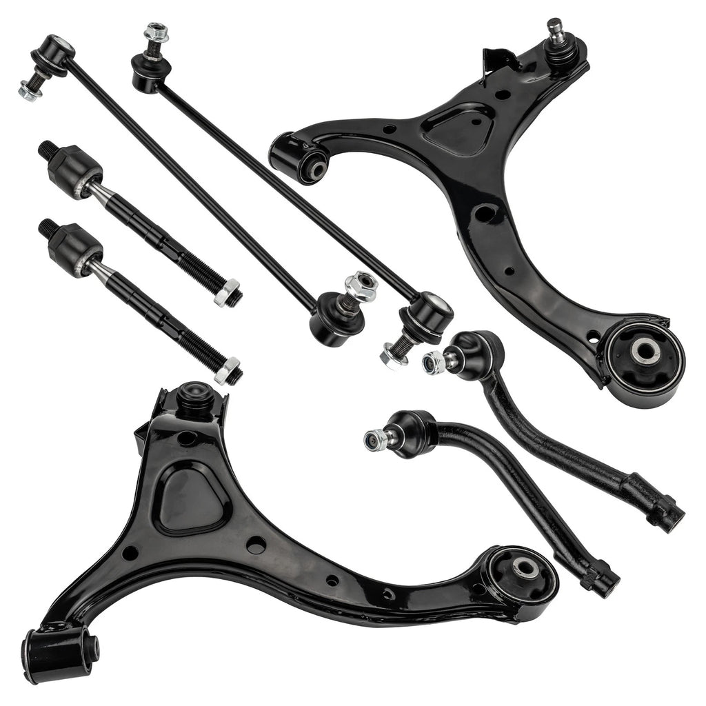 For 07-12 Hyundai Santa 8x Left Right Front Lower Control Arms Tie Rods K750205