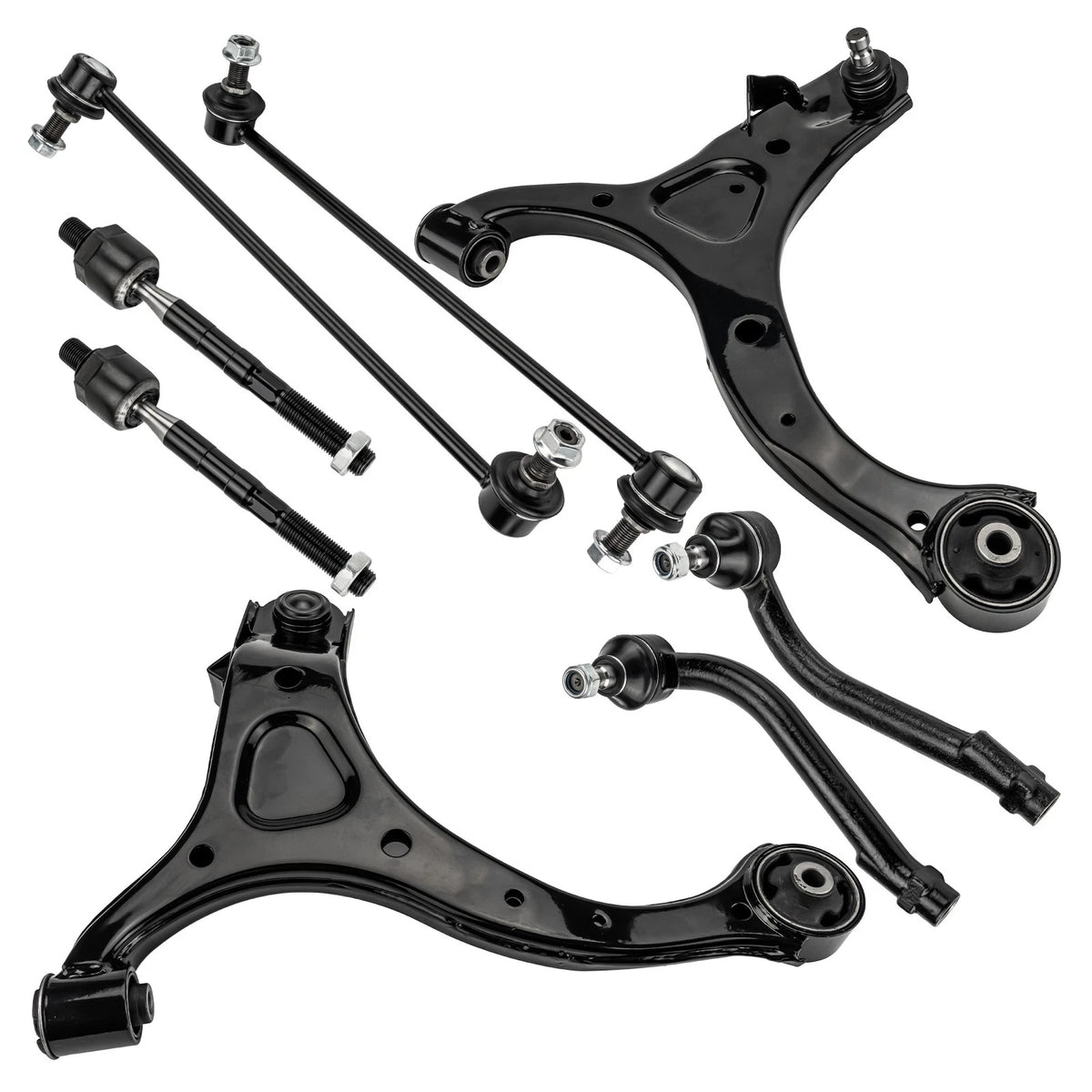 For 07-12 Hyundai Santa 8x Left Right Front Lower Control Arms Tie Rods K750205
