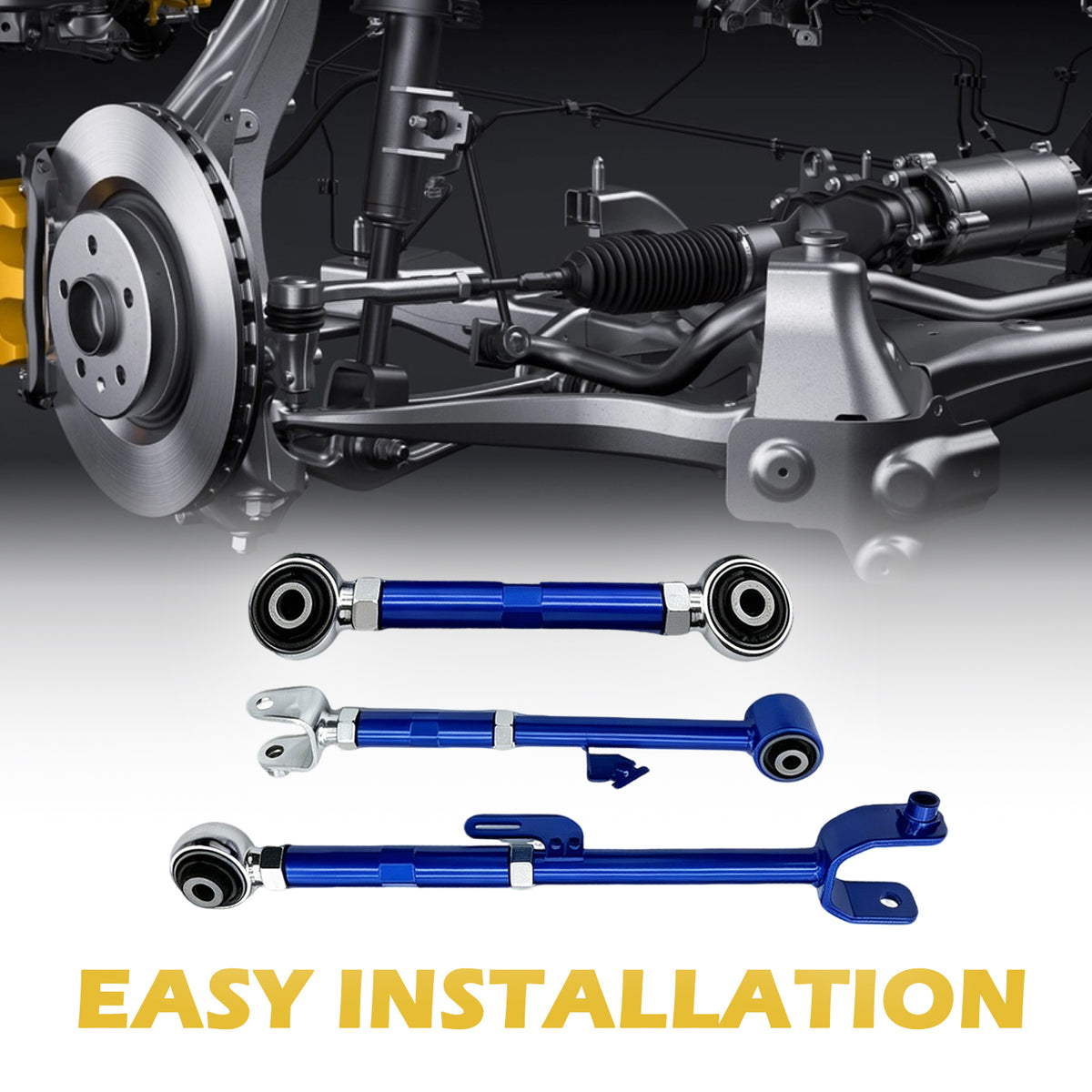 6X Adjustable Rear Camber Toe Trailing Arms For Accord 2008-17 Acura TL TSX TLX