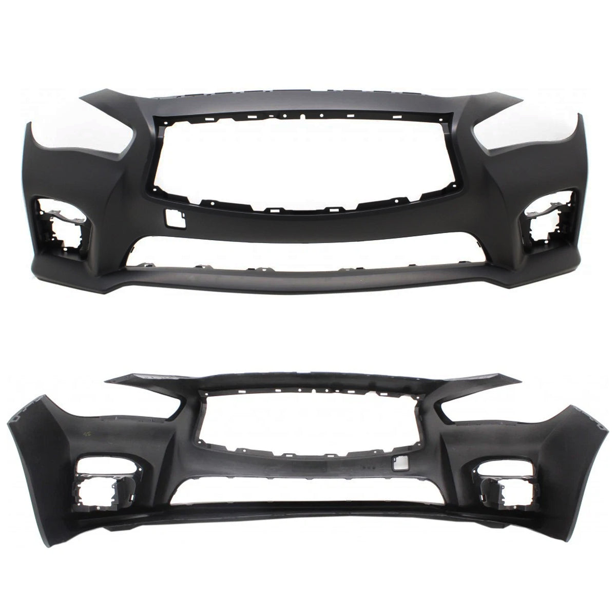 For 2014-2017 Infiniti Q50 Sport Front Bumper Cover/Bracket/Grille/Fog Light Kit