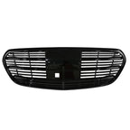 Glossy Black Front Grille Fits For 2021 22-2025 Mercedes-Benz W223 S500 S580
