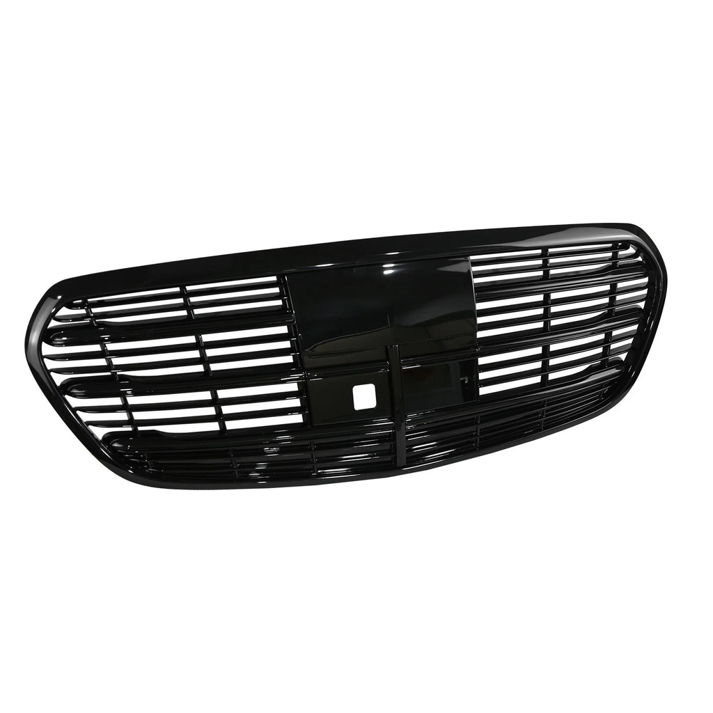 Glossy Black Front Grille Fits For 2021 22-2025 Mercedes-Benz W223 S500 S580