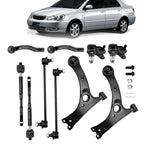 10Pcs Front Suspension Control Arm Tie Rod End Kit For 2003-2008 Toyota Corolla