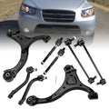 For 07-12 Hyundai Santa 8x Left Right Front Lower Control Arms Tie Rods K750205