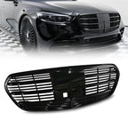 Glossy Black Front Grille Fits For 2021 22-2025 Mercedes-Benz W223 S500 S580