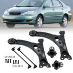 6pc Front Lower Control Arms Ball Joints Sway Bar for 2003-2008 Toyota Corolla