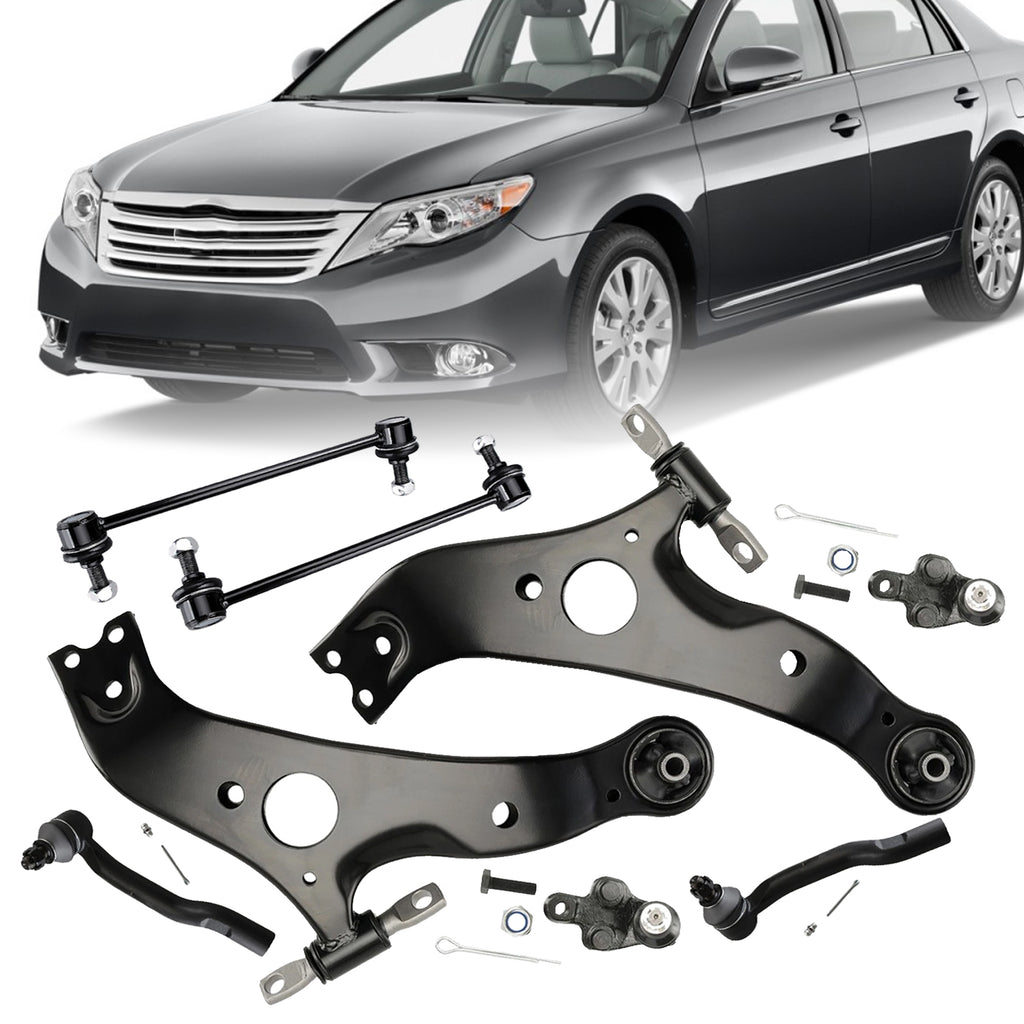 Fits 2007-2011 Toyota Camry 8x Front Lower Control Arms Tie Rods Suspension Kit