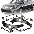 Fits 2007-2011 Toyota Camry 8x Front Lower Control Arms Tie Rods Suspension Kit